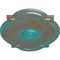 Ekena Millwork Waltz Ceiling Medallion (Fits Canopies up to 4 1/2"), 21 1/4"W x 17 3/8"H x 1"P, Copper Green Patina CM21WACGS - alternate 5
